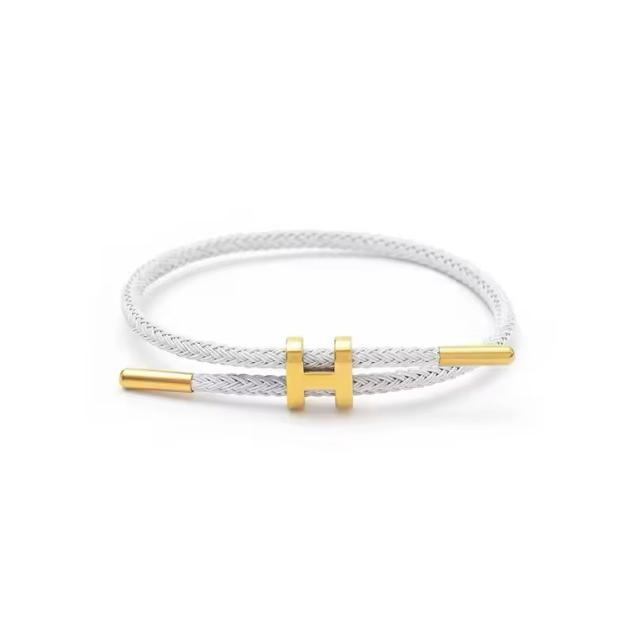 Braided H Bracelet