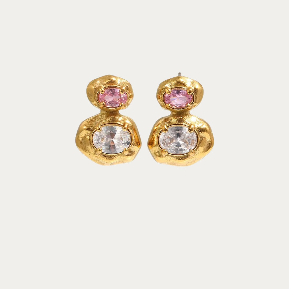 Halo Stud Earrings - ISHEEM