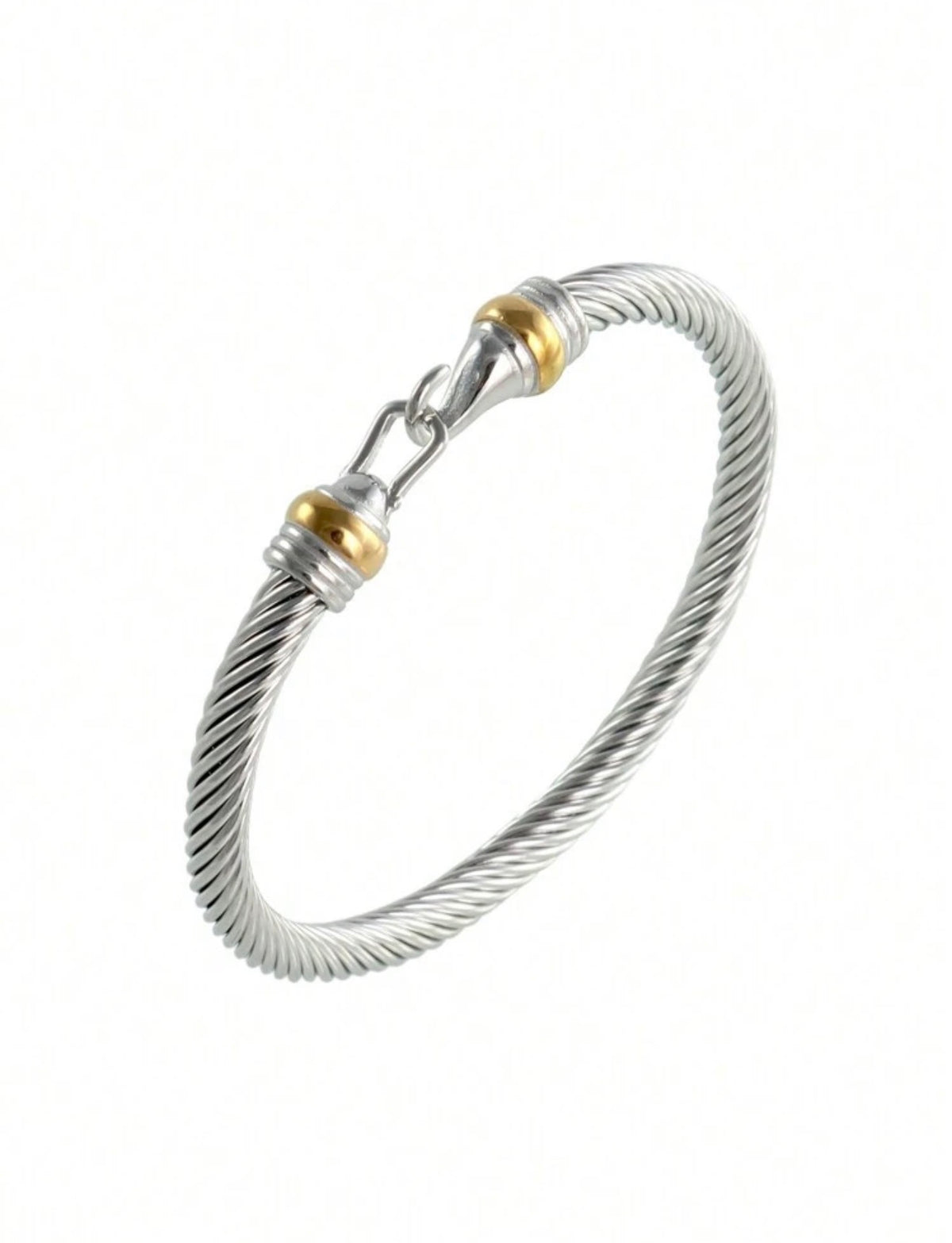 Cable Hook Bracelet – Two-Tone