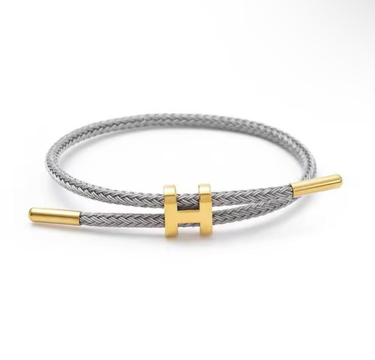 Braided H Bracelet