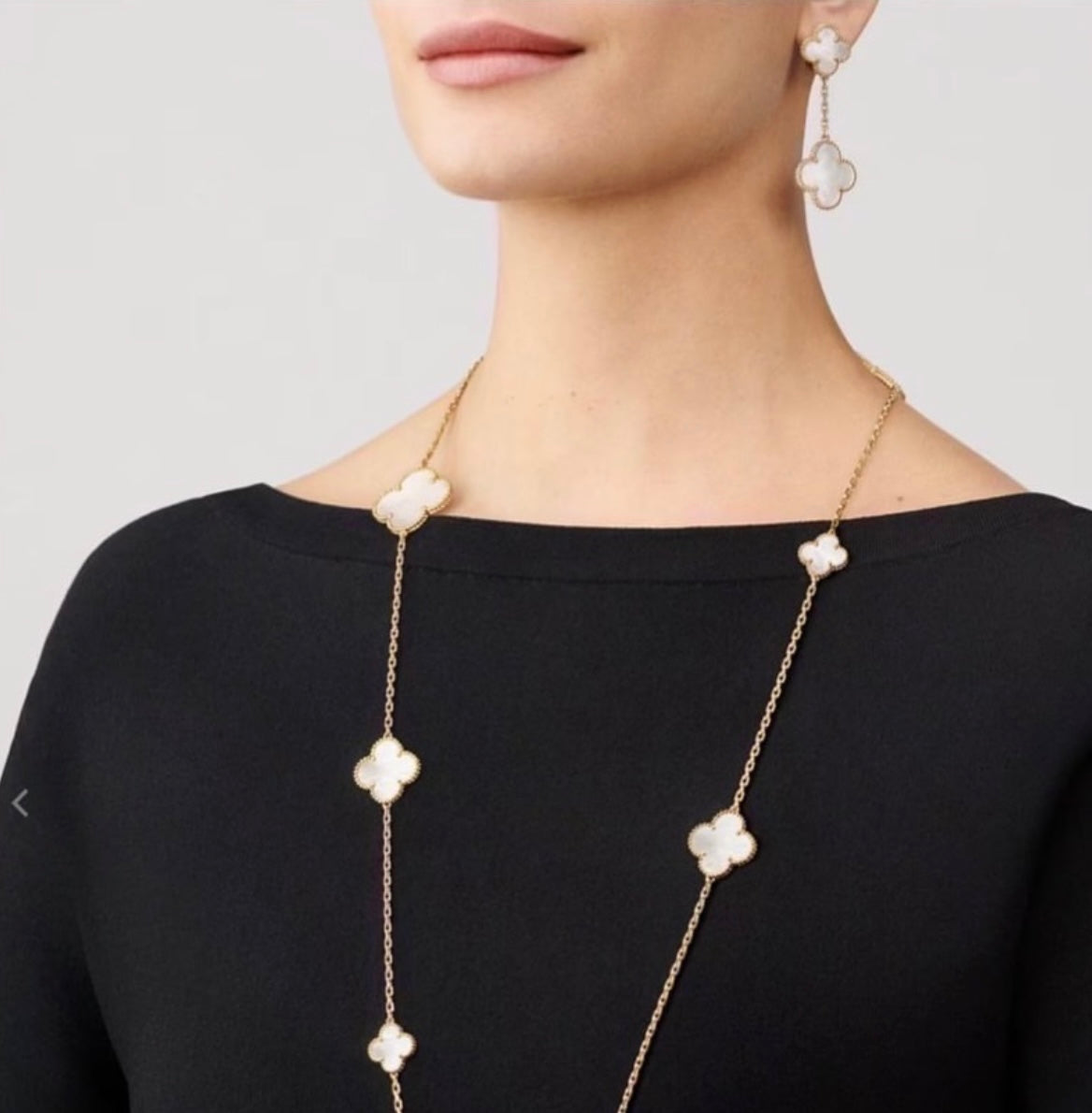 VCA CLOVER 2 MOTIFS EARRINGS