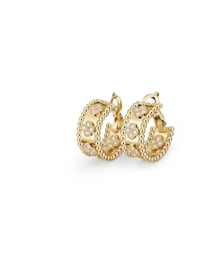 VCA Perlee Clover Necklace and Earrings Set