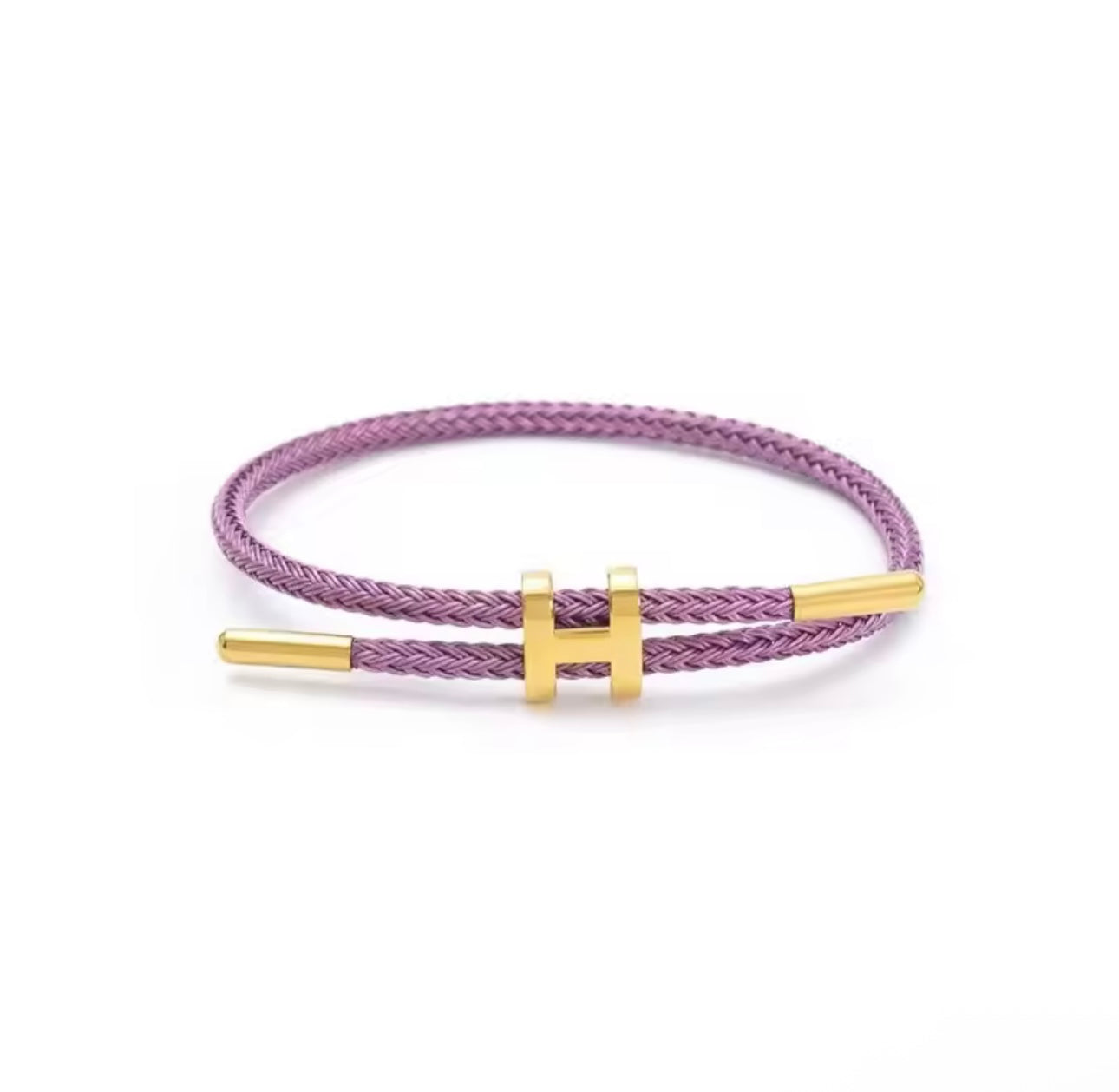 Braided H Bracelet