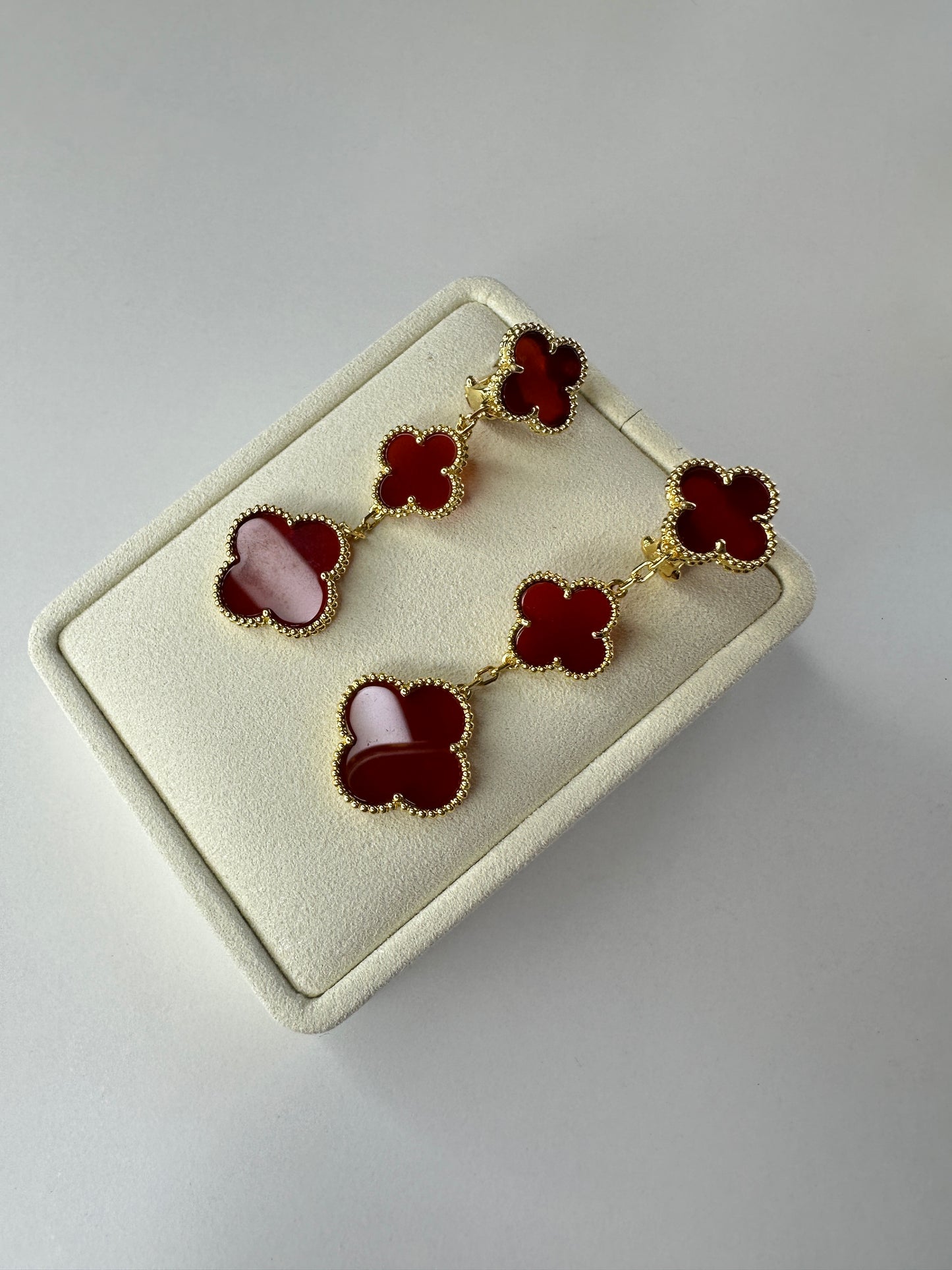 VCA CLOVER 3 MOTIFS EARRINGS