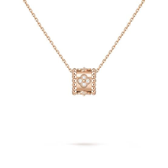VCA Perlee Clover Necklace and Earrings Set
