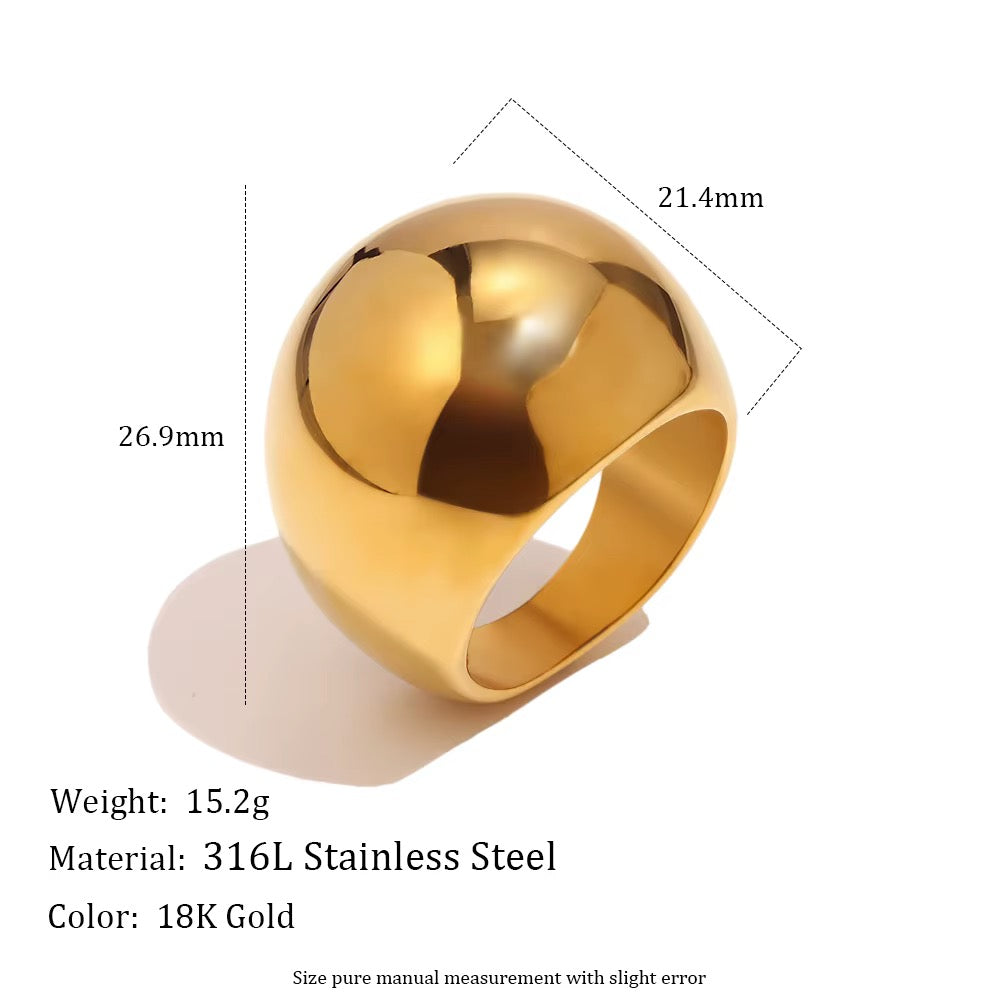 Dome Ring – Gold Index Finger