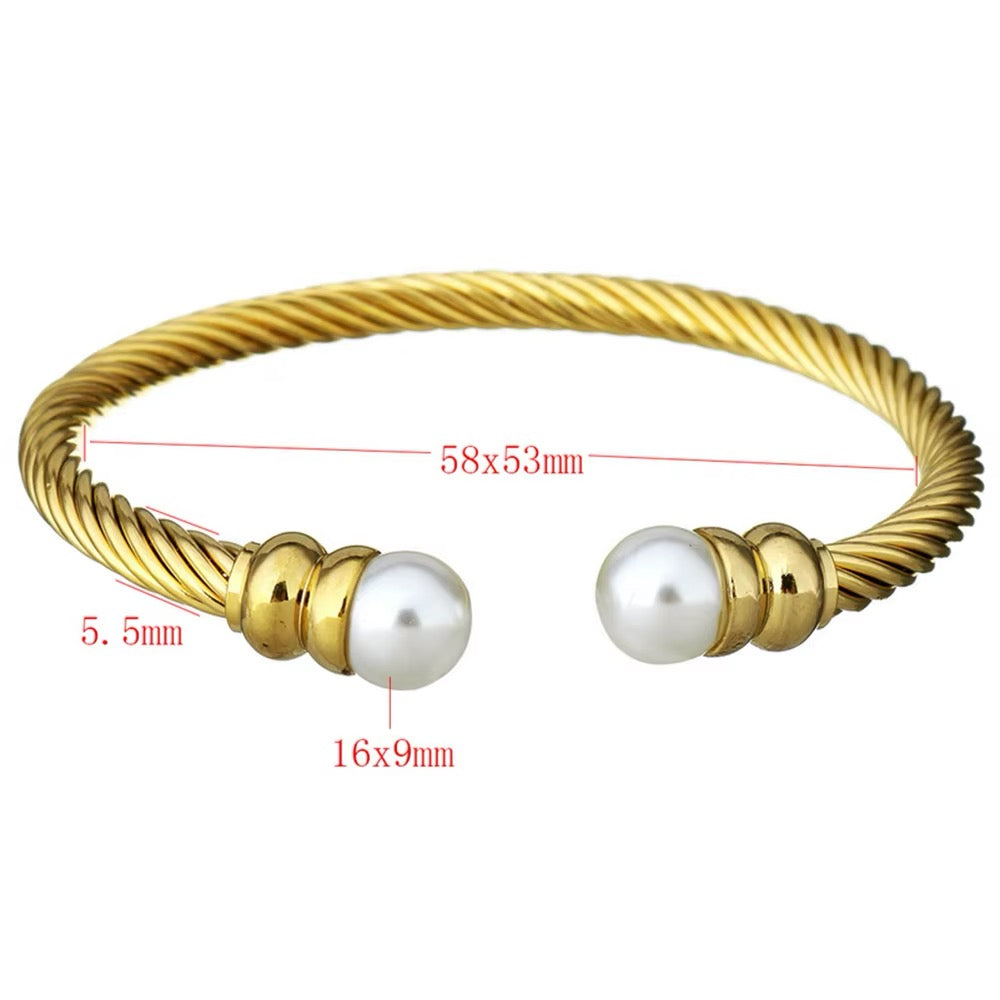 Pearl Cuff Bangle