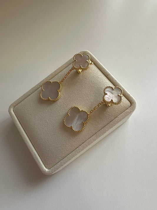 VCA CLOVER 2 MOTIFS EARRINGS