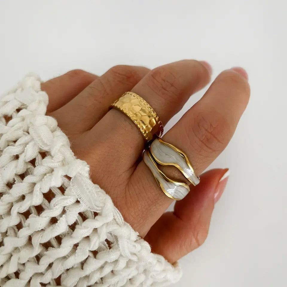 Hammered Gold Ring