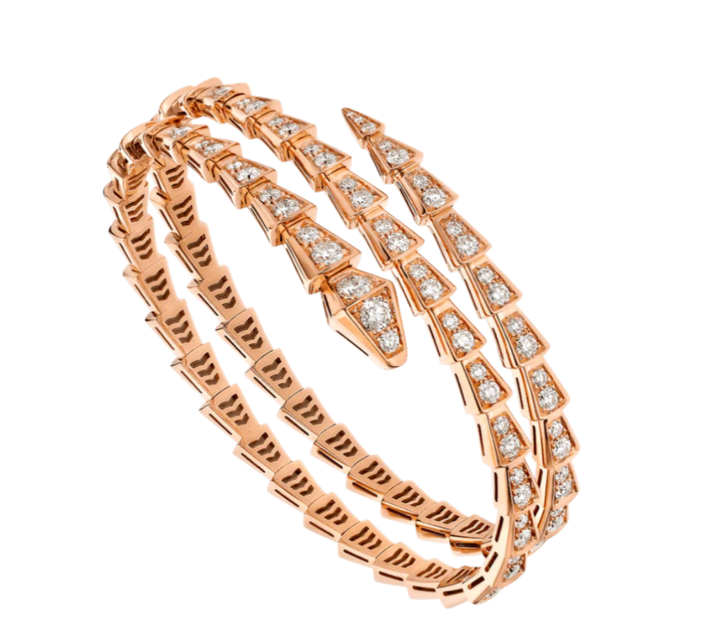 Bvlgari S925 Triple Silver Snake Bracelet