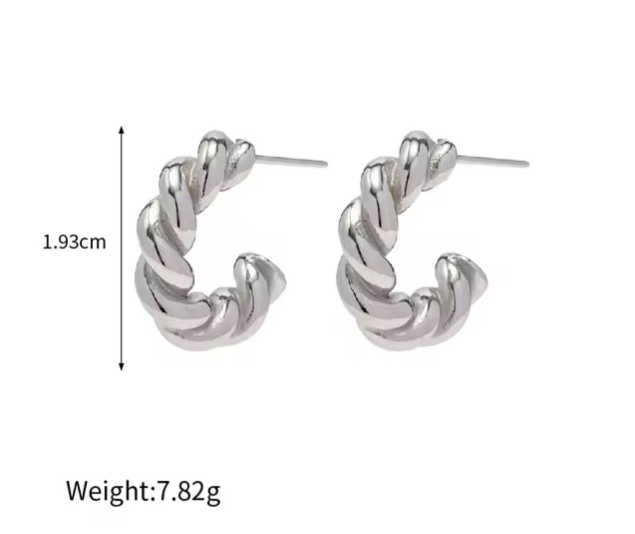 Twisted Hoops  Earrings