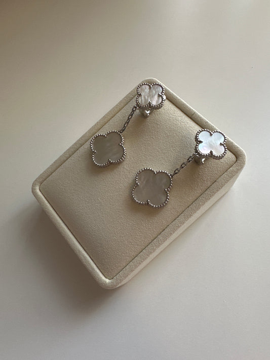 VCA CLOVER 2 MOTIFS EARRINGS