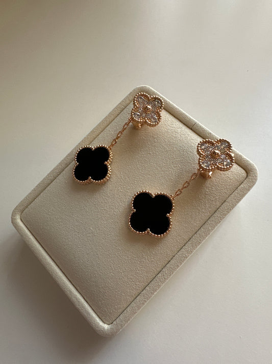 VCA CLOVER 2 MOTIFS EARRINGS