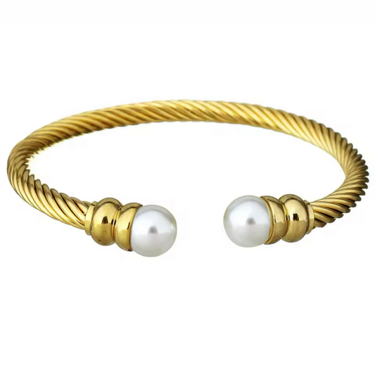 Pearl Cuff Bangle