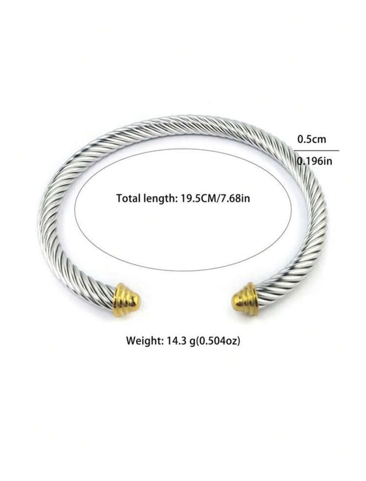 Cable Cuff – Two-Tone