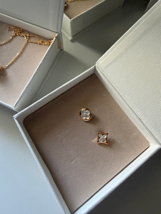 Louis V Stud Earrings