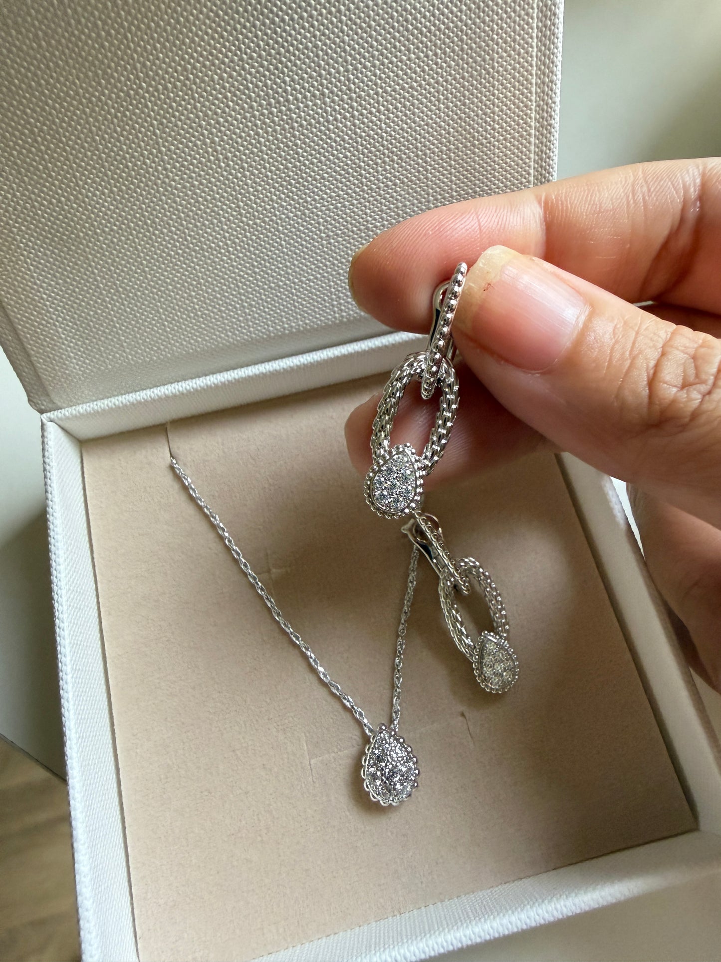 Boucheron Earrings and Necklace