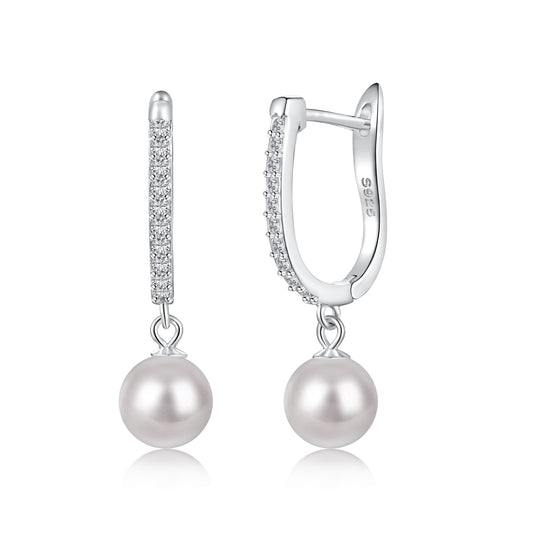 925 Sterling Silver Pearl Earrings