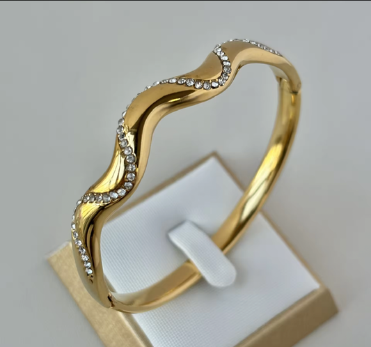Wave hinged Bracelet