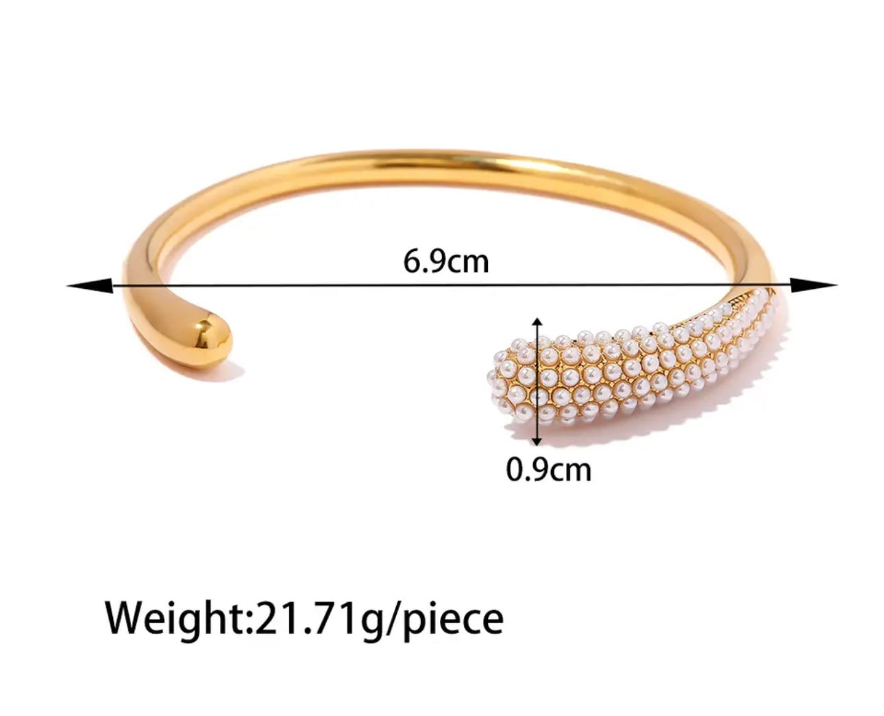 Pearl Cuff Bangle