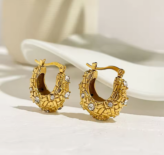 Baroque Hoop Earrings