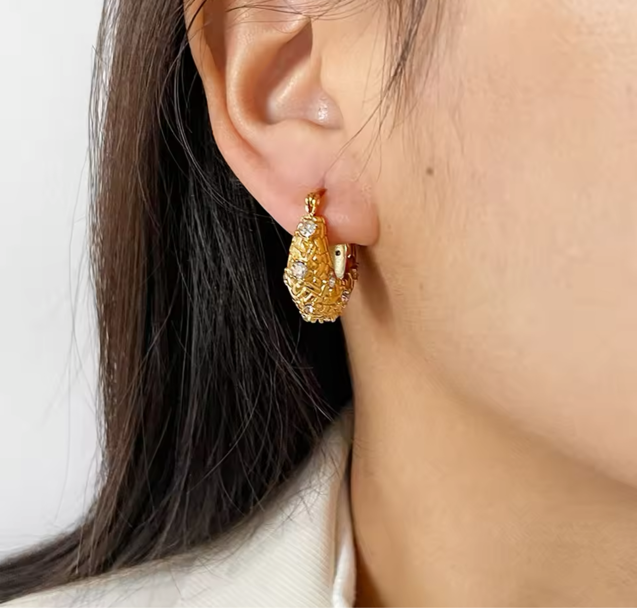 Baroque Hoop Earrings