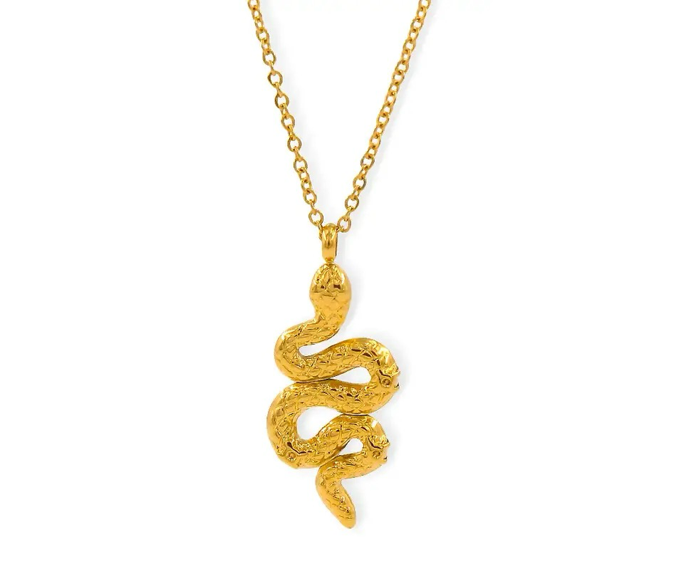 Punk Snake Pendant Necklace