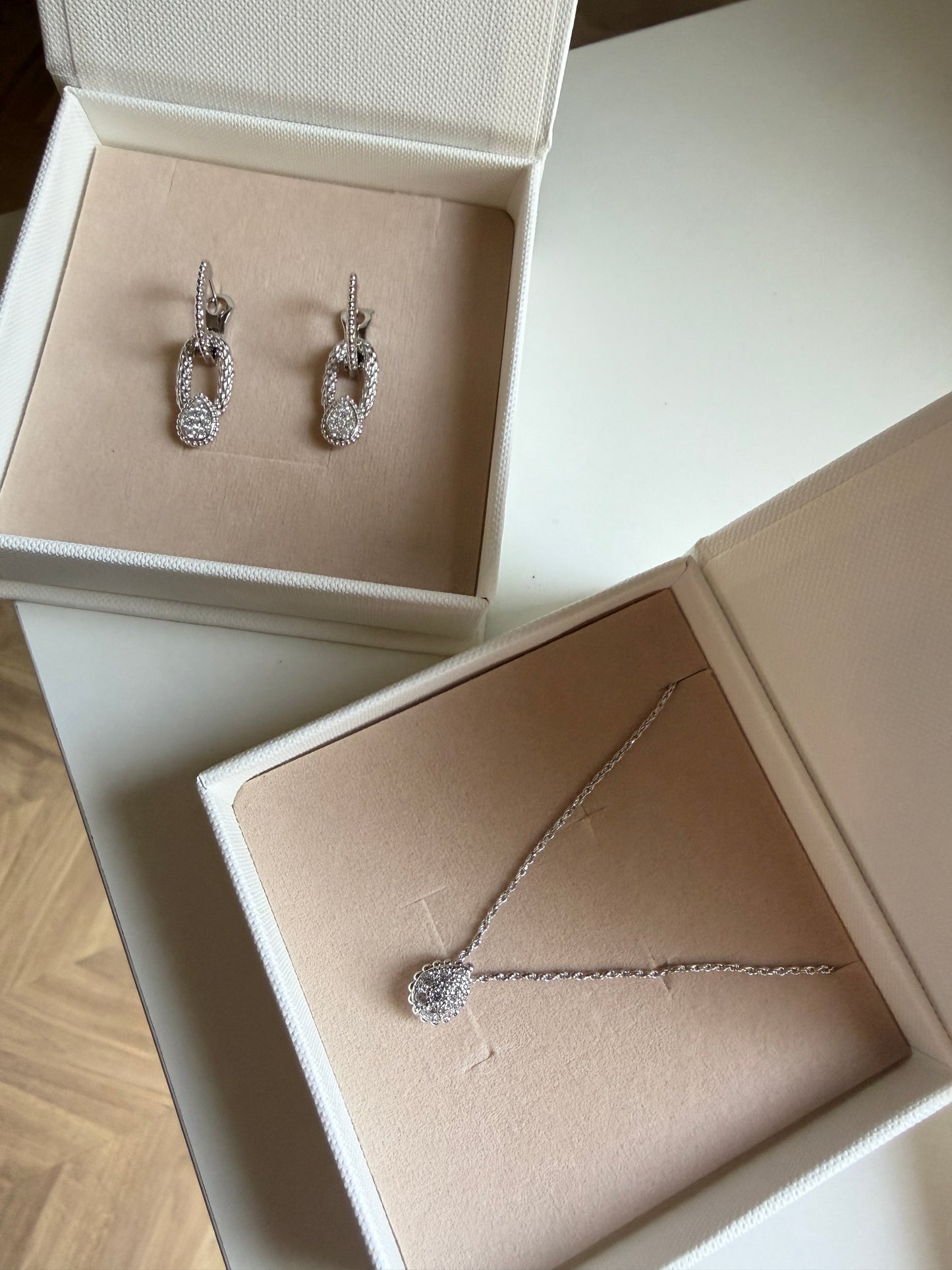 Boucheron Earrings and Necklace