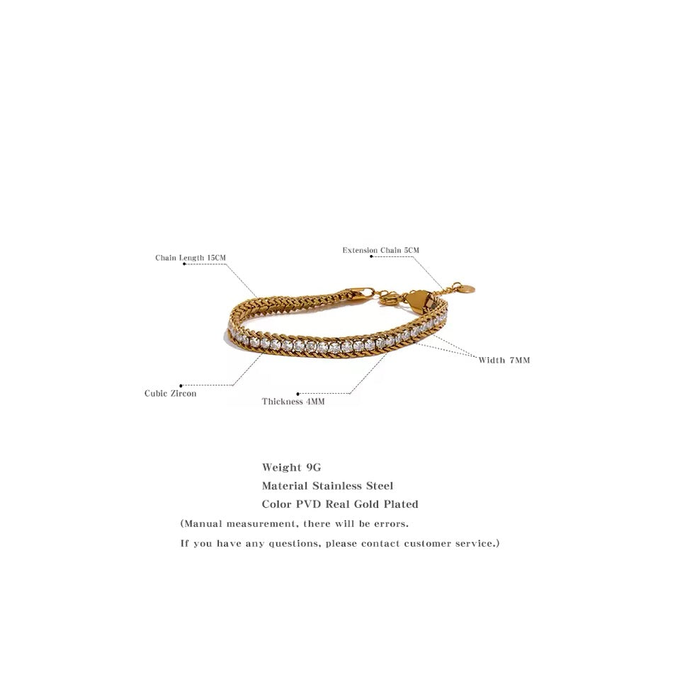 Eternal Shine Gold Tennis Bracelet