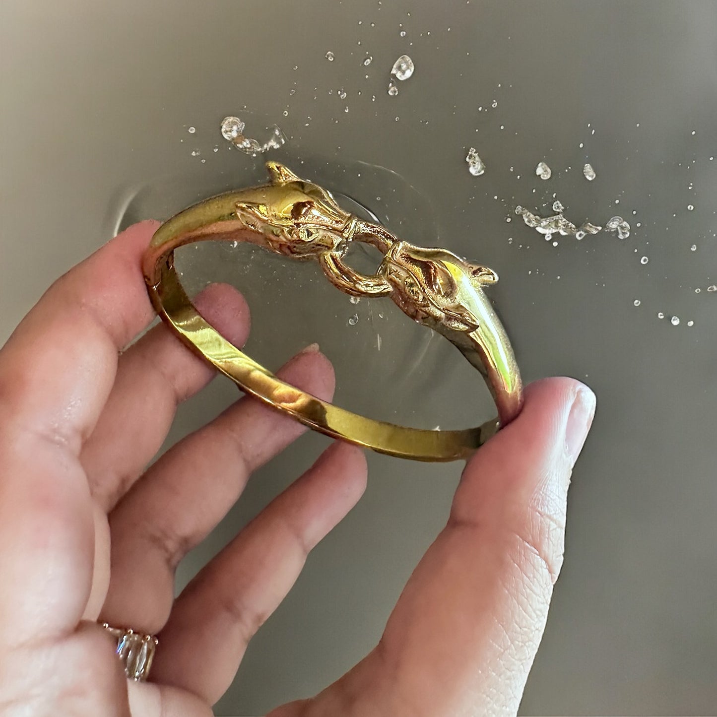 Cartier Panther Head Bangle