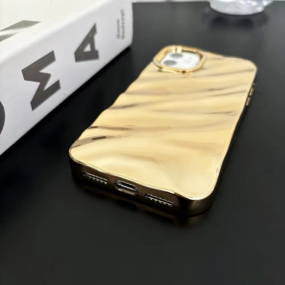 Gold Ripple Phone Case