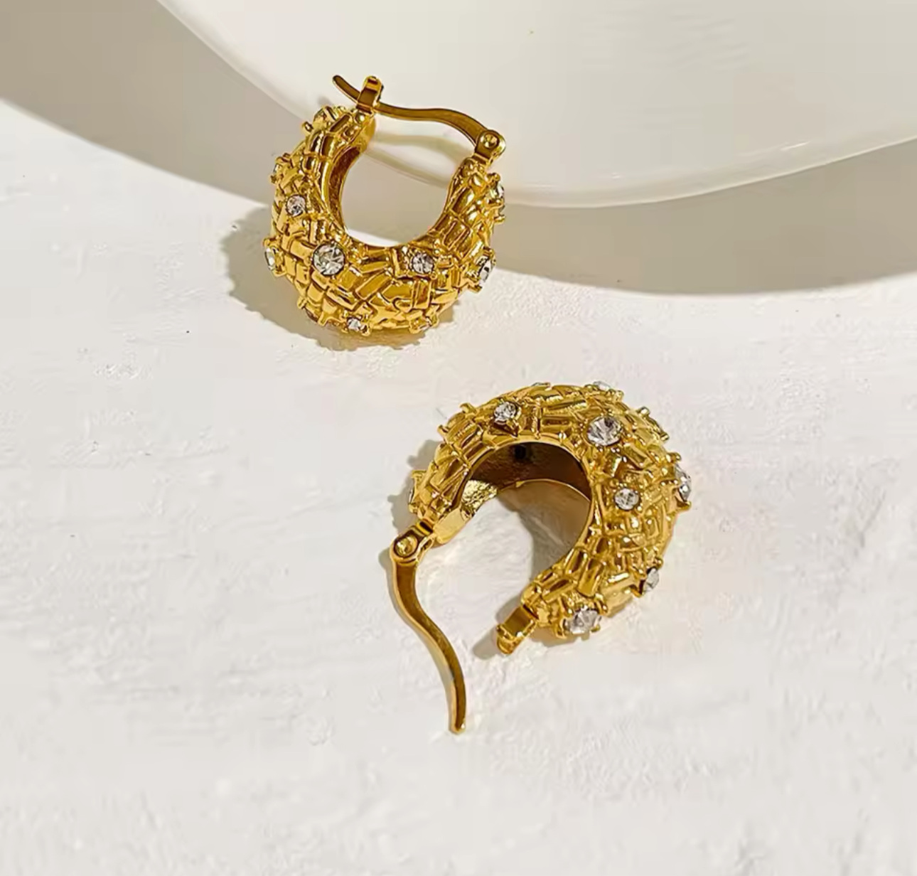 Baroque Hoop Earrings