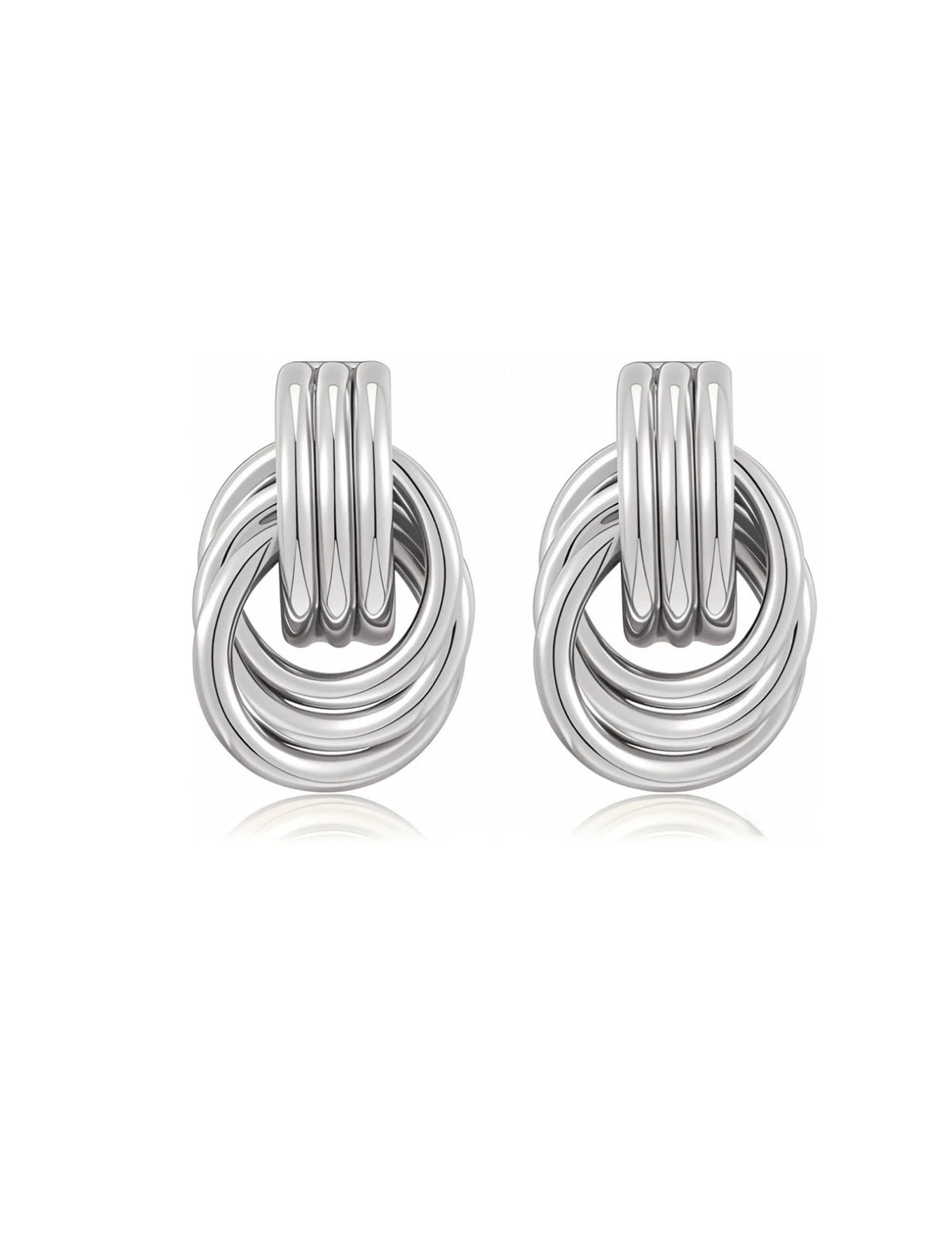 Lupo Hoop Earrings – Silver