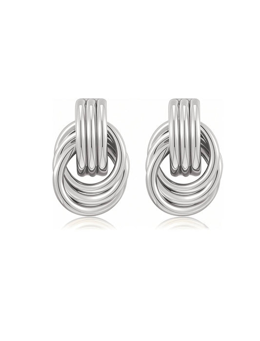 Lupo Hoop Earrings – Silver