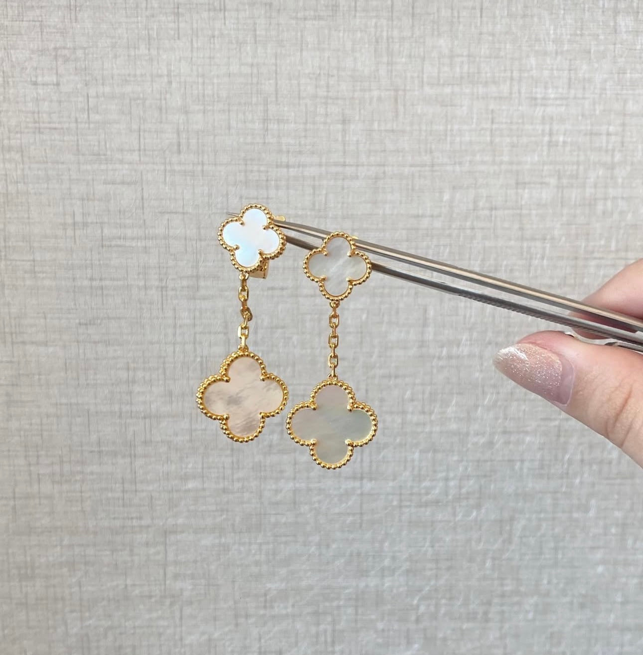 VCA CLOVER 2 MOTIFS EARRINGS