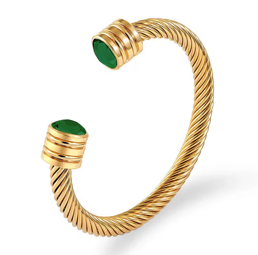 David Enamel Cuff Bangle