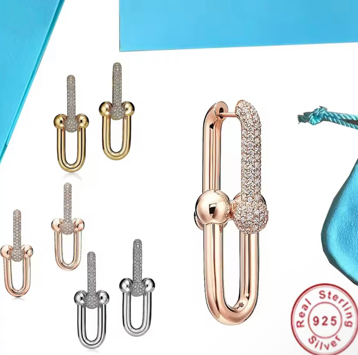 Tiffany 925 Sterling Silver Earrings