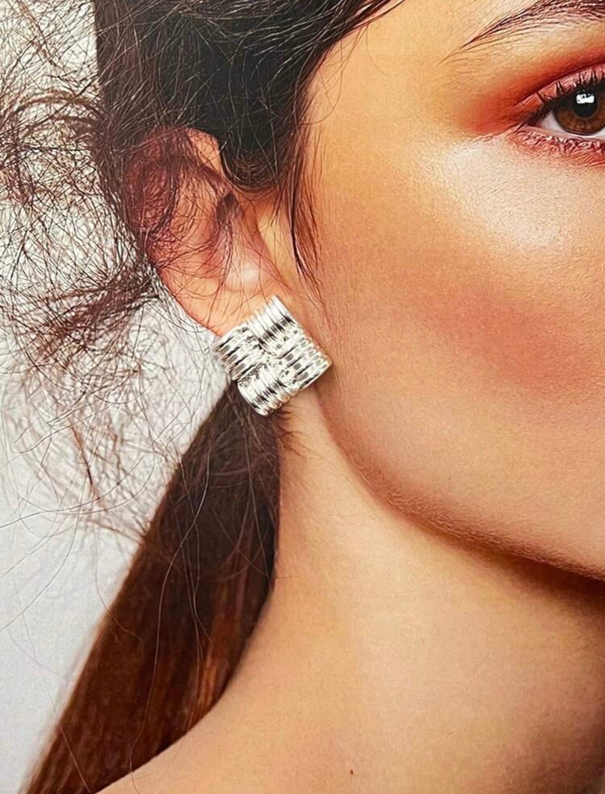 Weave Earrings – Silver