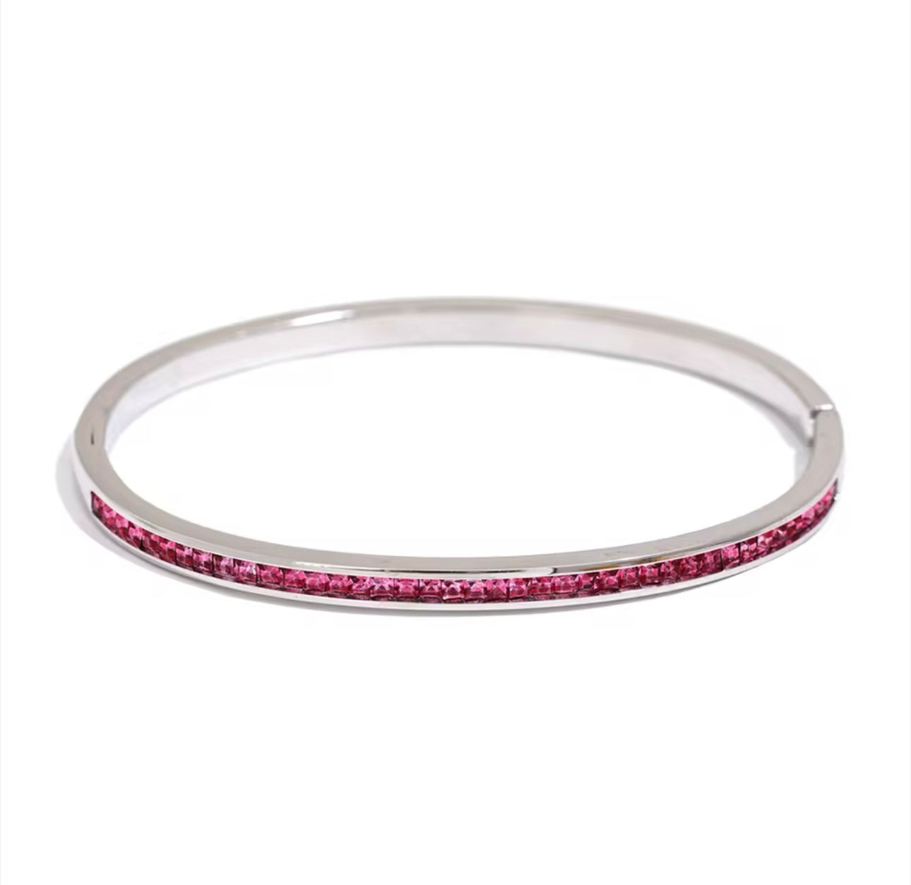 Tennis Zircon Inlaid Bangle