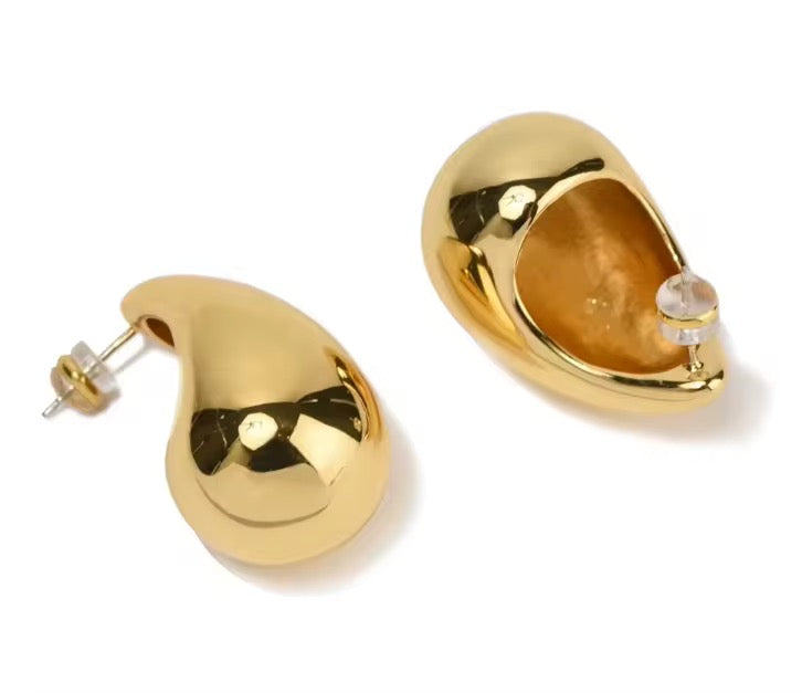 GOLD TEARDROP EARRINGS