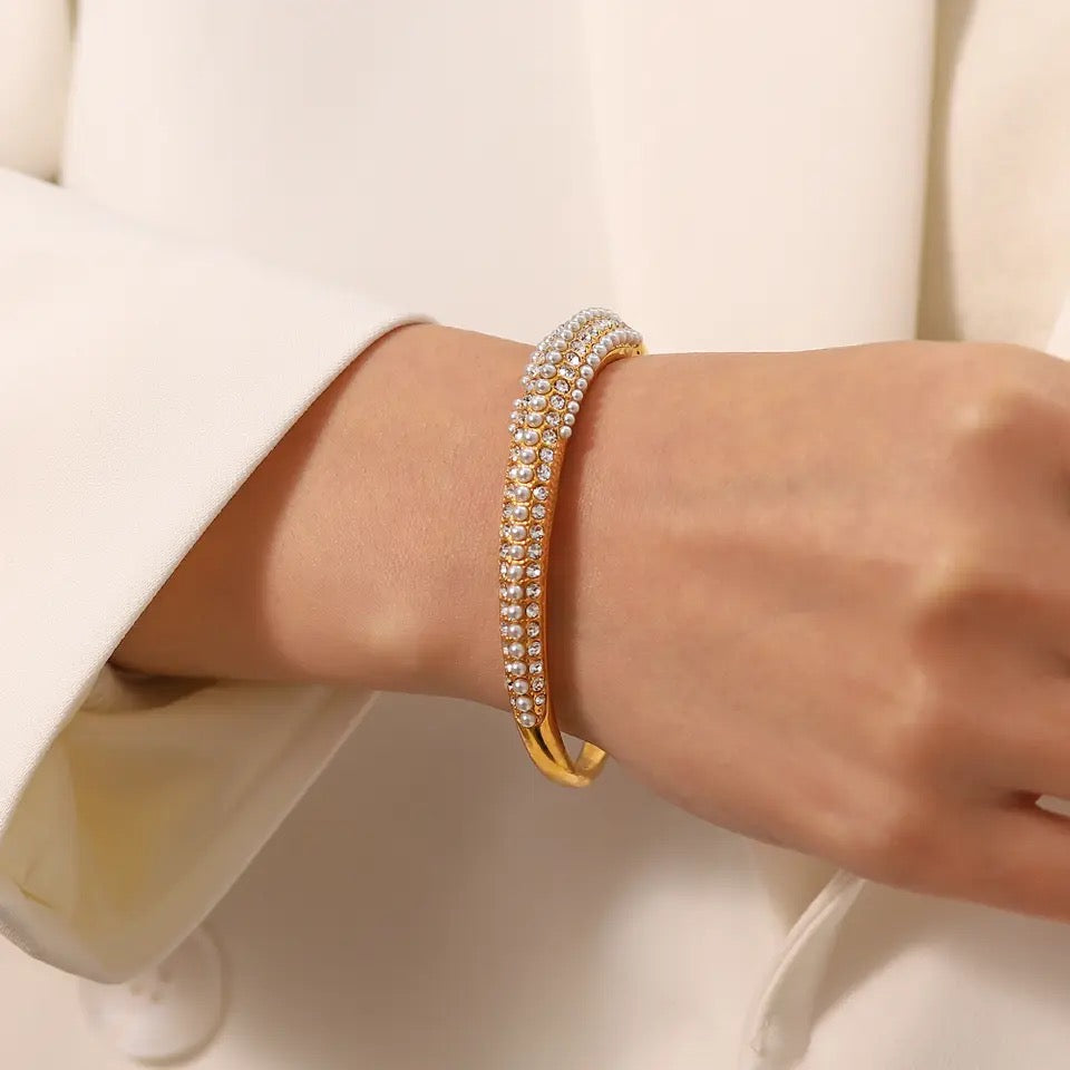 Pearl Cuff Bangle