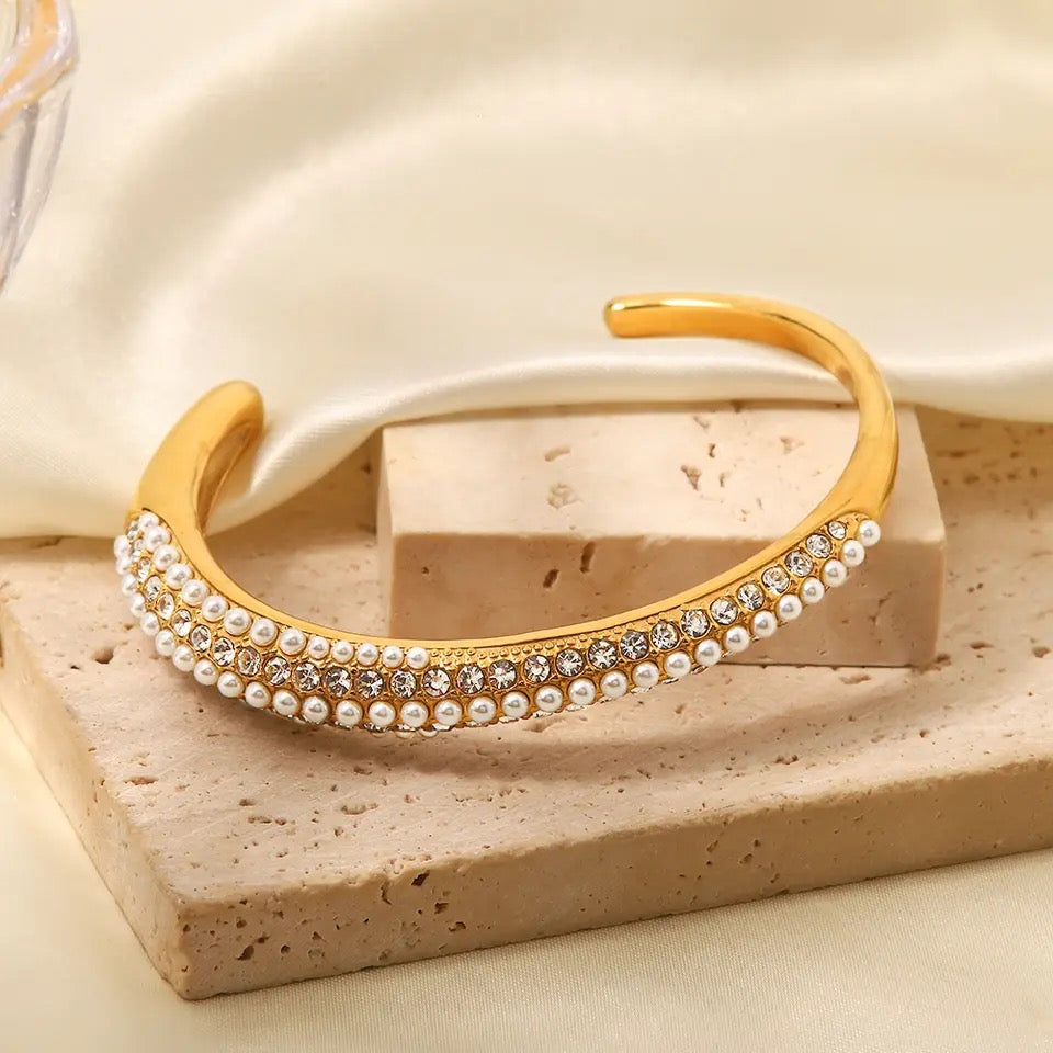 Pearl Cuff Bangle