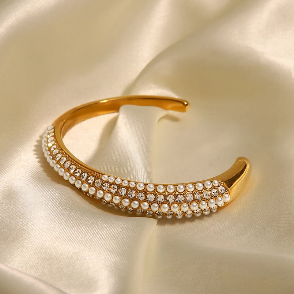 Pearl Cuff Bangle