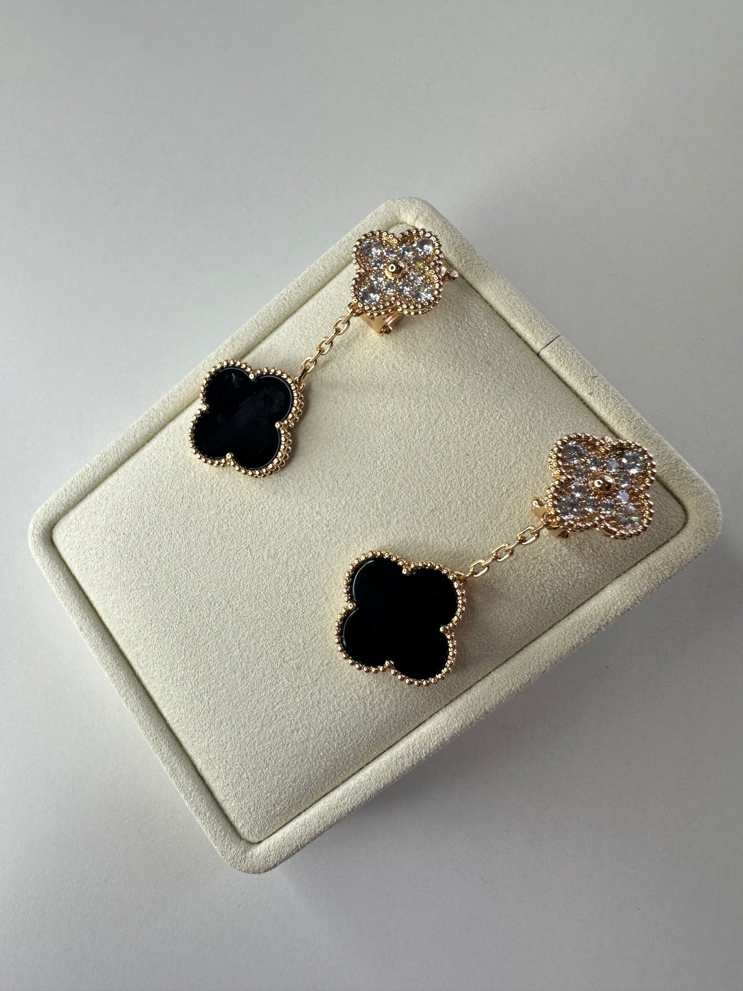 VCA CLOVER 2 MOTIFS EARRINGS