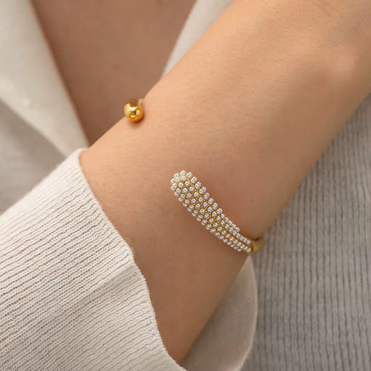 Pearl Cuff Bangle