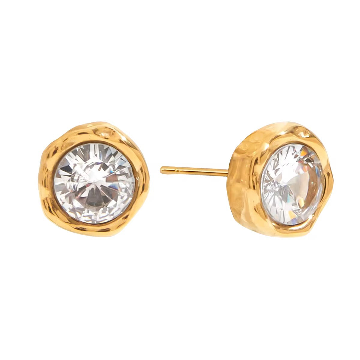 Solitaire Stud Earrings
