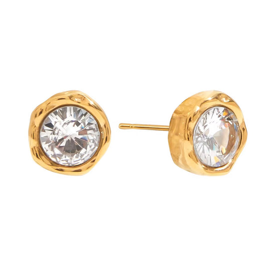 Solitaire Stud Earrings
