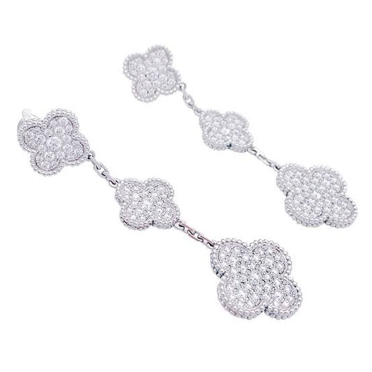VCA CLOVER 3 MOTIFS EARRINGS