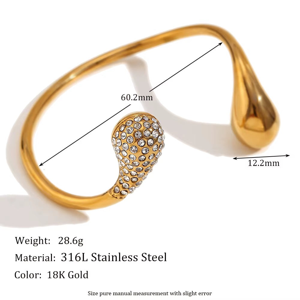 Drop Stone Bangle