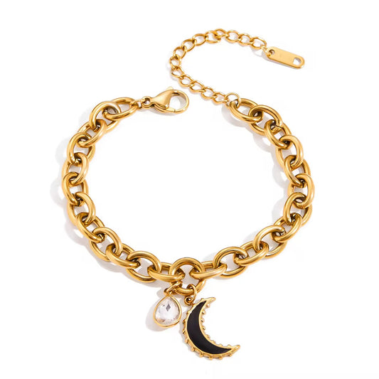 Moon Charm Bracelet